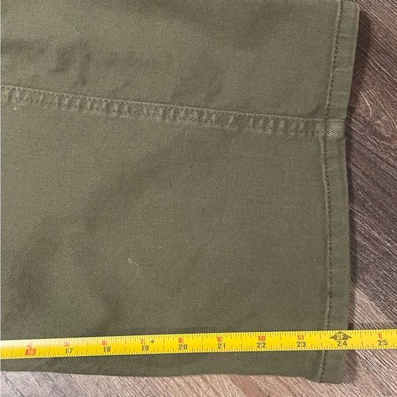 Pilcro Women’s 28 Barrel Pants Olive The Kenna Mid Rise Heritage Wide Leg Green - Picture 7 of 10